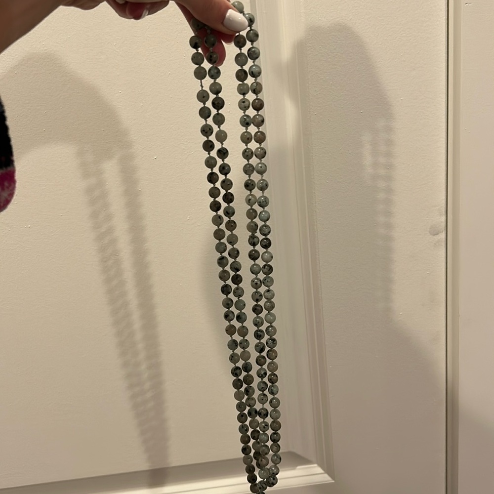 Long beaded necklace
